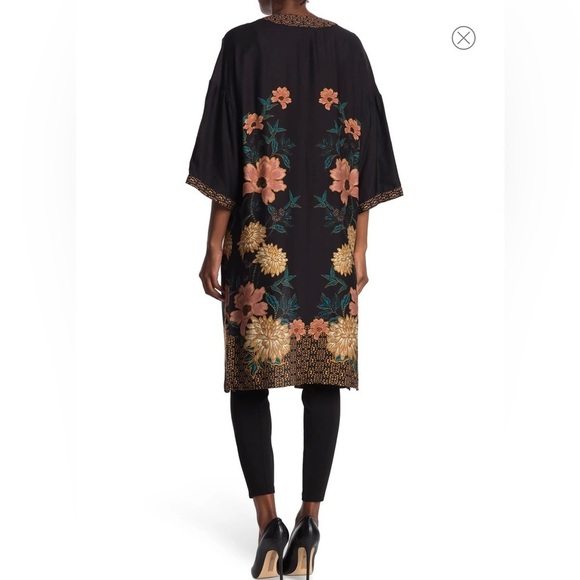 DR2 BY DANIEL RAINN Floral Border Print Duster - Picture 11 of 11